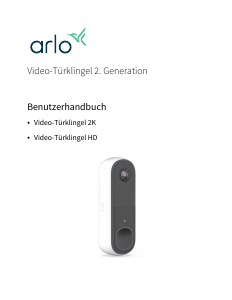 Bedienungsanleitung Arlo AVD4001 Türklingel