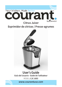 Manual Courant CJC-1003 Citrus Juicer