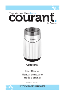 Mode d’emploi Courant CBG-1600 Moulin à café