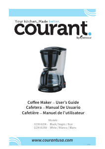 Manual de uso Courant CCM-815W Máquina de café