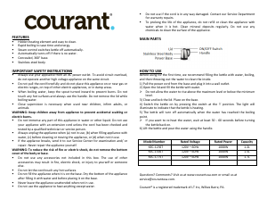 Mode d’emploi Courant KEC-123ST Bouilloire