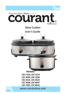 Manual de uso Courant CSC-1524 Slow cooker