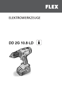 Vadovas Flex DD 2G 10.8-LD Gręžtuvas-suktuvas