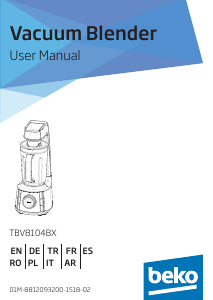 Manual de uso BEKO TBV8104BX Batidora
