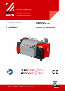 Bedienungsanleitung Holzmann BSG 13PRO Bohrerschärfgerät