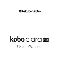 Manual Kobo Clara HD E-Reader