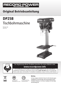 Bedienungsanleitung Record Power DP25B Tischbohrmaschine