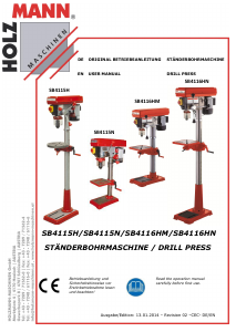 Bedienungsanleitung Holzmann SB 4115HN Tischbohrmaschine
