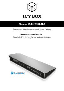 Bedienungsanleitung Icy Box IB-DK2801-TB3 Dockingstation