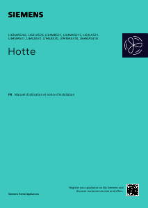 Mode d’emploi Siemens LI64MA521C Hotte aspirante