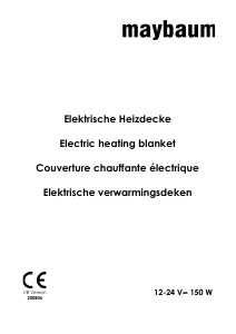 Bedienungsanleitung Maybaum MAYB MIAMI PK Elektrische heizdecke