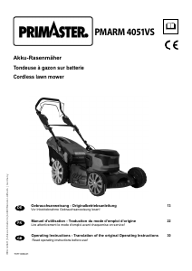 Mode d’emploi Primaster PMARM 4051VS Tondeuse à gazon