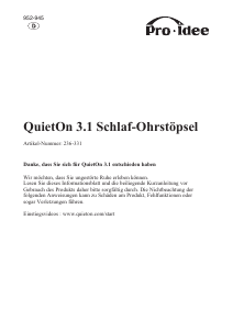 Handleiding Pro-Idee 236-331 Oordoppen