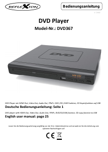 Bedienungsanleitung Reflexion DVD367 DVD-player