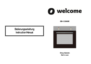 Handleiding Welcome EB-3360E Oven