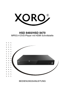 Bedienungsanleitung Xoro HSD 8460 DVD-player