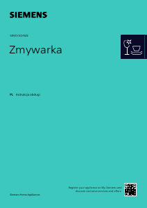 Instrukcja Siemens SR95YX04ME Zmywarka