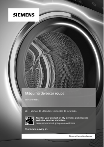 Manual Siemens WT43HV91ES Máquina de secar roupa