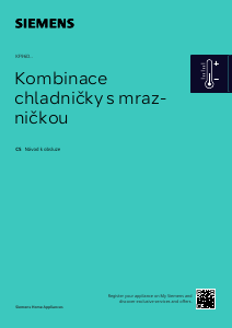 Manuál Siemens KF96DAXEA Lednice s mrazákem