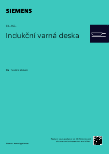 Manuál Siemens ED651HSC1E Varná deska