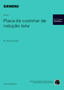 Manual Siemens EZ977KZY1E Placa