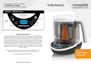 Bruksanvisning Baby Brezza Complete Matberedare