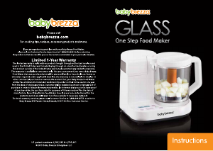 Bruksanvisning Baby Brezza Glass Matberedare