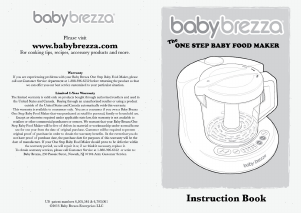 Handleiding Baby Brezza One Step Keukenmachine