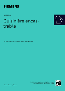 Mode d’emploi Siemens HE278GBB3 Cuisinière
