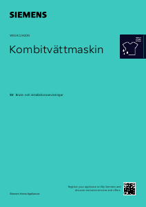 Bruksanvisning Siemens WN54C2A0DN Kombinerad tvätt-tork