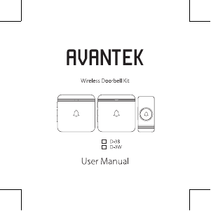 Mode d’emploi Avantek D-3B Sonnette de porte