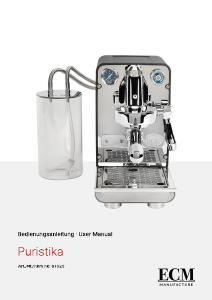 Manual ECM Puristika Espresso Machine