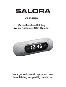 Mode d’emploi Salora CR626USB Radio-réveil