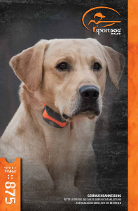 Bedienungsanleitung SportDOG SportTrainer SD-875E Elektronische halsband