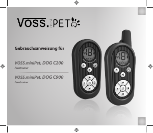Bedienungsanleitung Voss miniPet DOG C900 Elektronische halsband