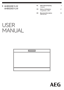 Handleiding AEG AHB526D1LW Vriezer