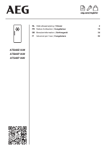 Manuale AEG ATB48E1AW Congelatore