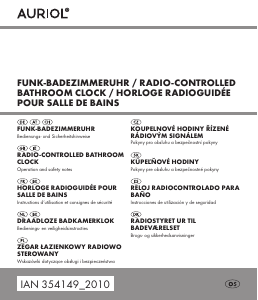 Mode d’emploi Auriol IAN 354149 Horloge