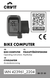 Bruksanvisning Crivit IAN 423961 Cykeldator