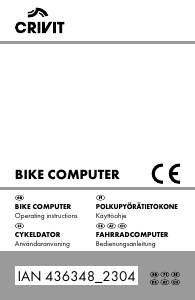 Bruksanvisning Crivit IAN 436348 Cykeldator