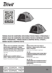 Manual de uso Crivit IAN 330939 Carpa de campaña