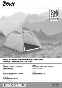 Manual de uso Crivit IAN 334369 Carpa de campaña