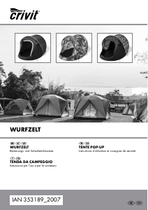 Manuale Crivit IAN 353189 Tenda