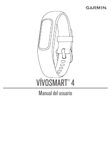 Manual de uso Garmin vivosmart 4 Rastreador de actividad