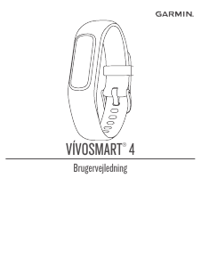 Brugsanvisning Garmin vivosmart 4 Aktivitetssporing