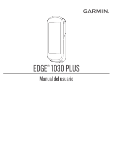 Manual de uso Garmin Edge 1030 Plus Ciclocomputador