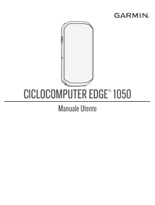 Manuale Garmin Edge 1050 Ciclocomputer