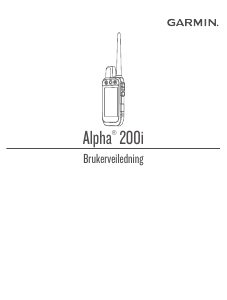 Bruksanvisning Garmin Alpha 200i Håndholdt navigasjon