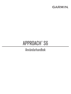 Bruksanvisning Garmin Approach S60 Smart klocka