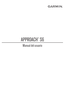 Manual de uso Garmin Approach S60 Smartwatch